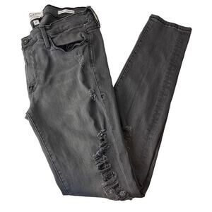 FRAME womens Le skinny jeans grey distressed sz 30 stretch jeans normcore grunge